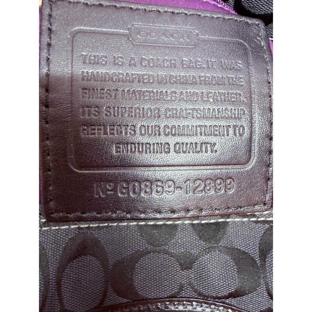Coach Y2K Vintage Multicolor Black Gray Patchwork Bleecker Tote Purse Bag #12899 - Picture 13 of 16